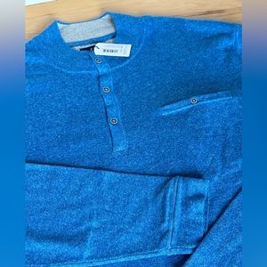 johnnie-O ASH Cotton & Linen 3 Buttons,Henley Sweater size XL NWT